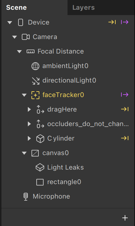 FaceTracker in the side panel