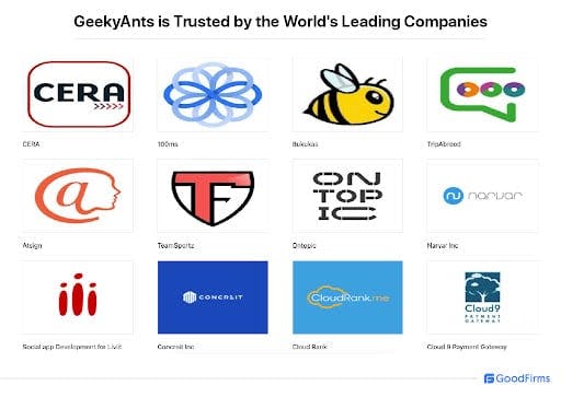 GeekyAnts is trusted by the world's leading companies