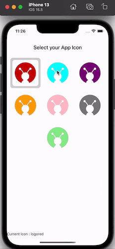 Mobile app UI demo