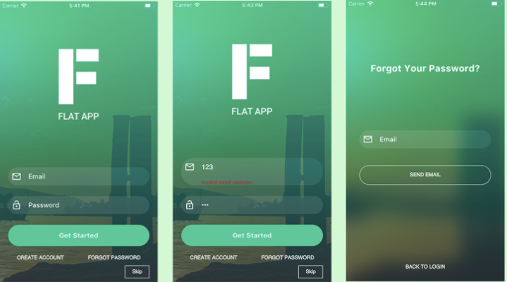 Flat App in Flutter