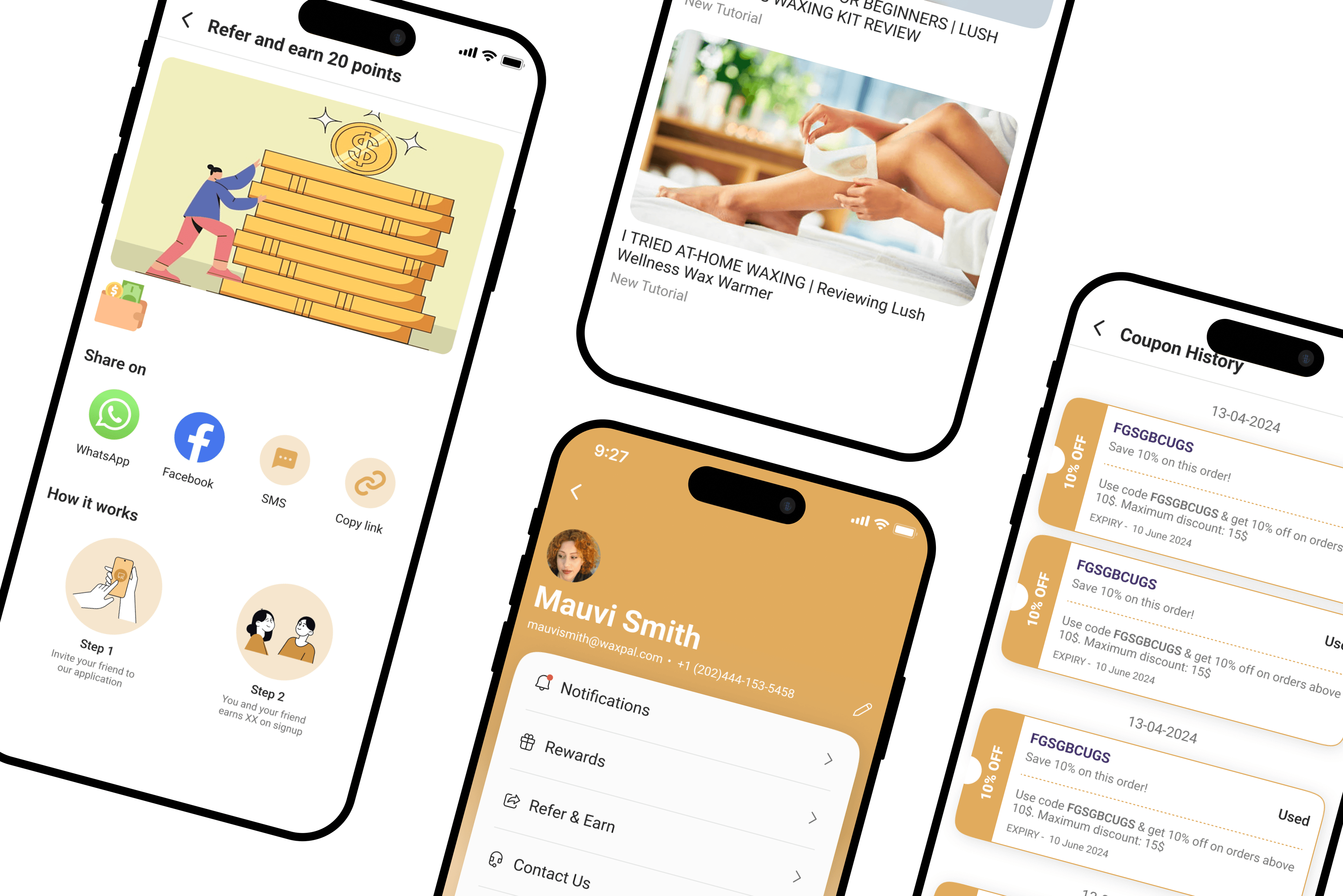 WaxBuddy: A Mobile-First Wellness App Built for Lush to Simplify At-Home Waxing