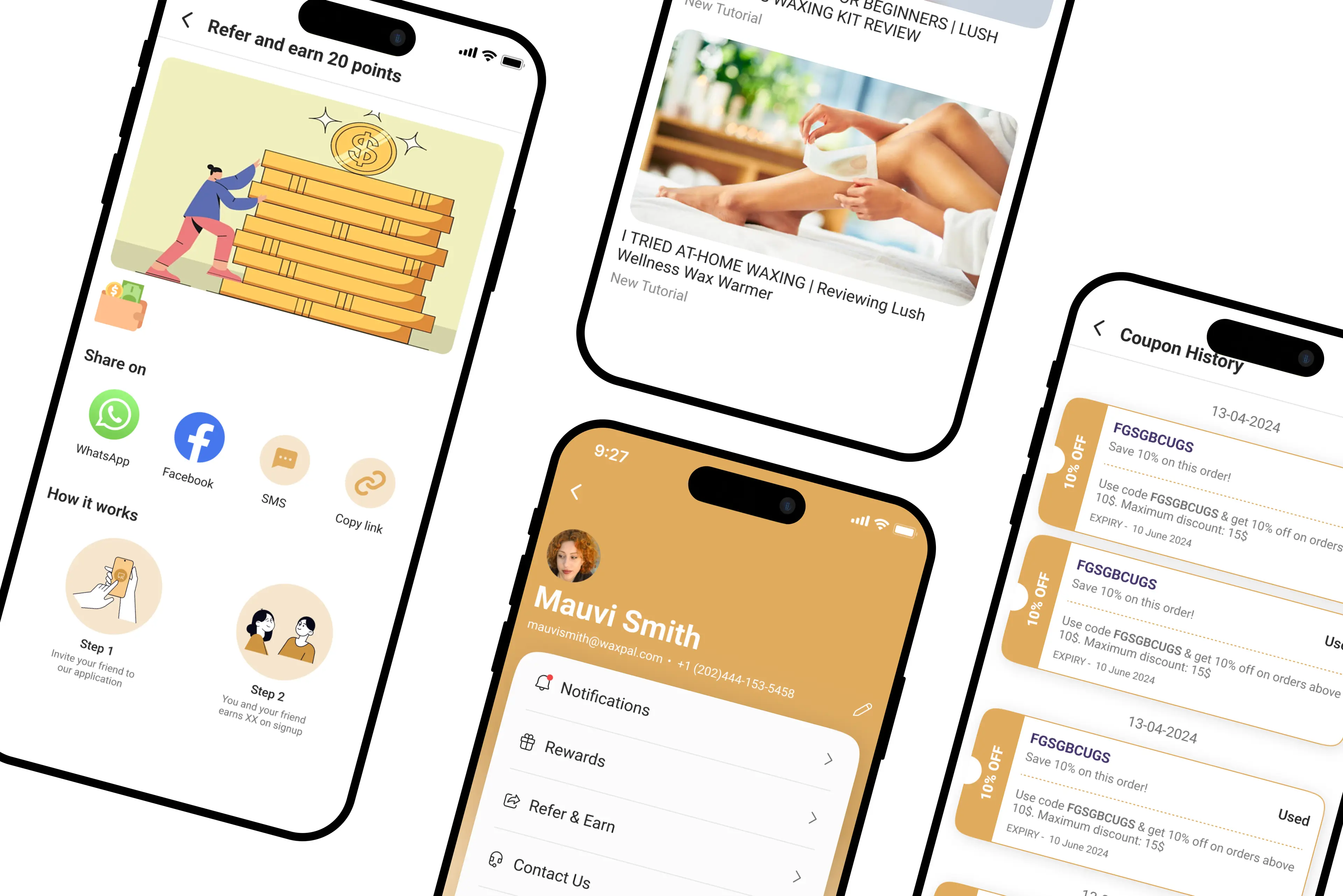 WaxBuddy: A Mobile-First Wellness App Built for Lush to Simplify At-Home Waxing