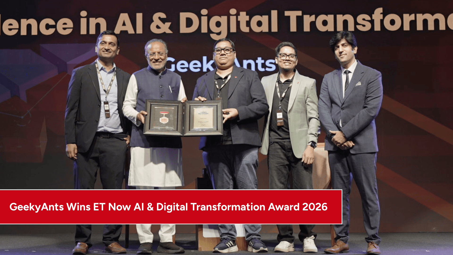 GeekyAnts Wins AI and Digital Transformation Excellence Award at ET Now Business Conclave 2026