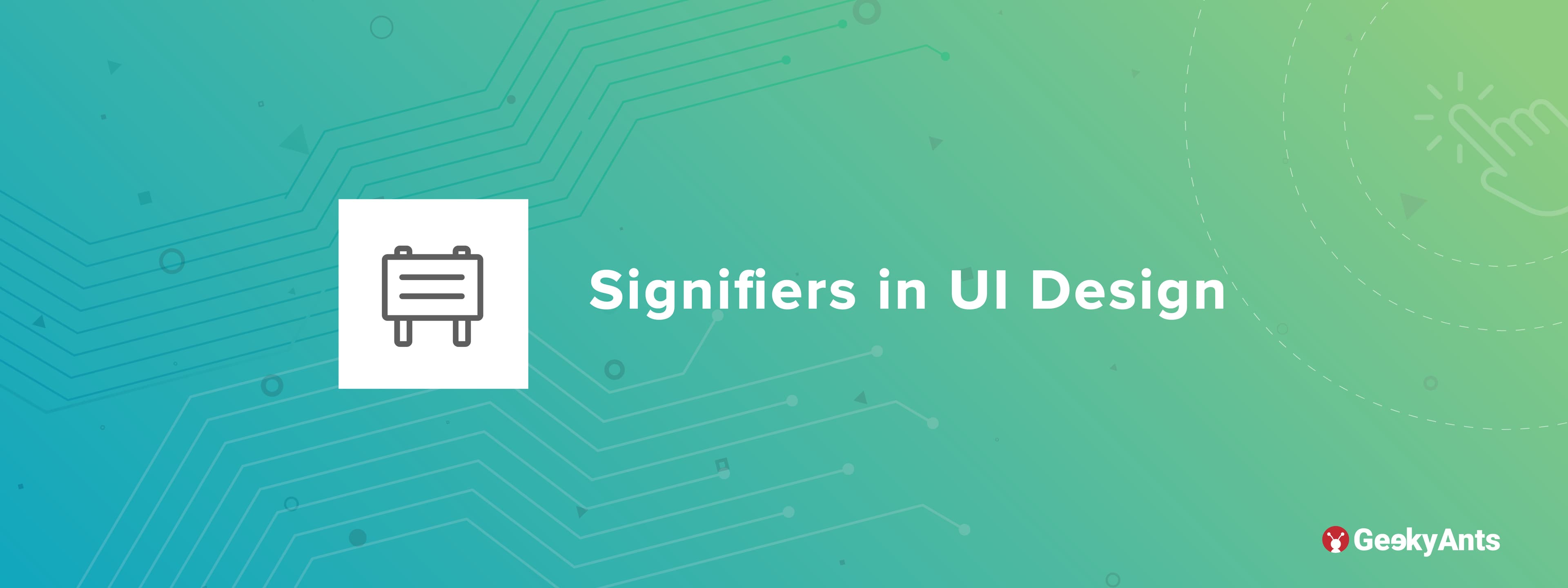 Signifiers in UI Design