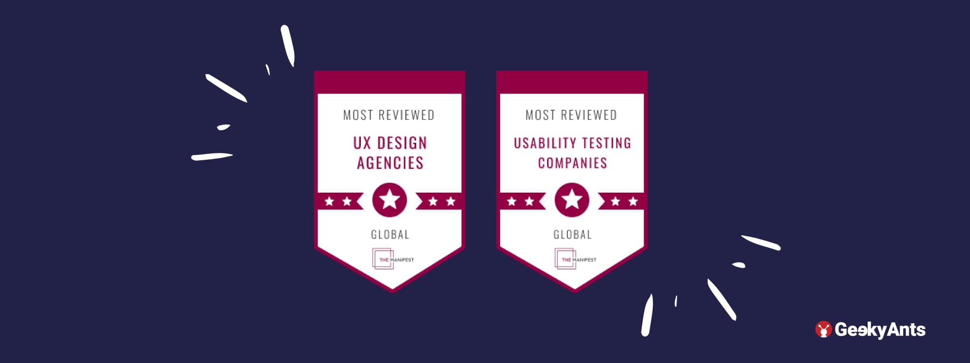 The Manifest Names GeekyAnts As One of The Most Reviewed Usability Testing And UX Design Agencies Globally