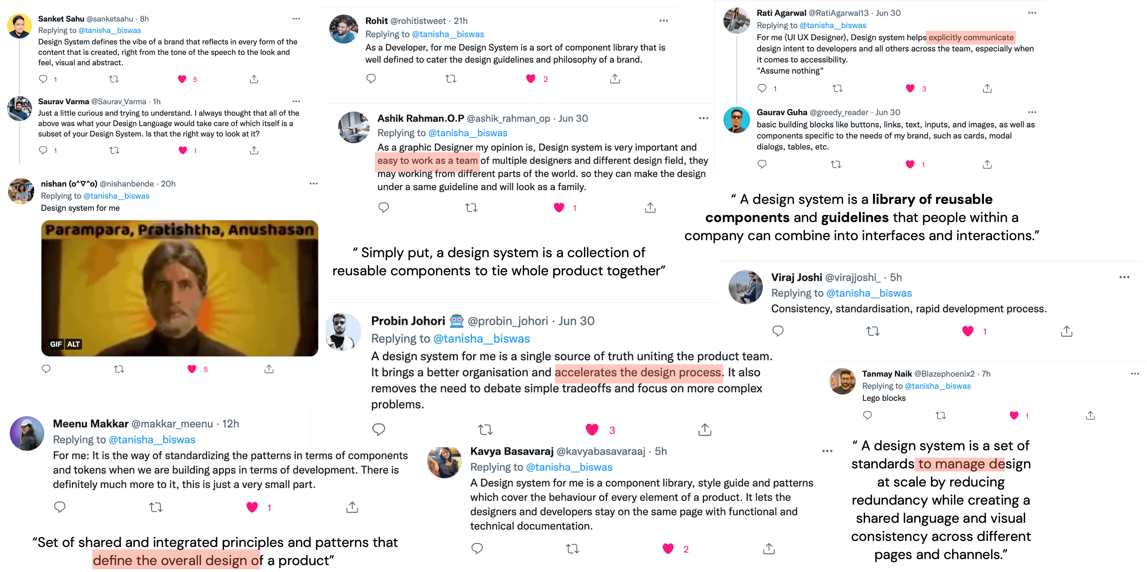 Twitter opinions on design systems