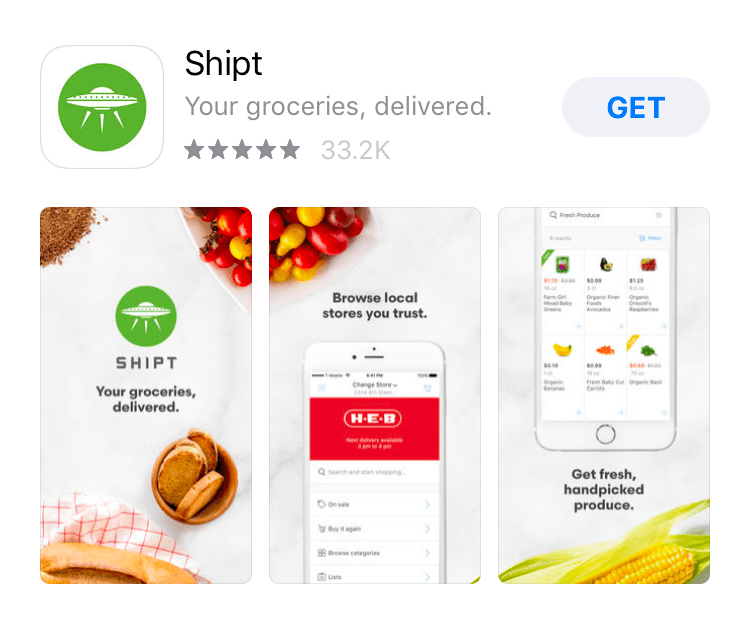 Shipt's interface