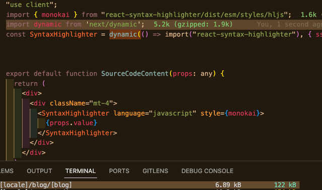 After Implementing Dynamic Import
