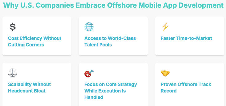 Why U.S. Companies Choose Offshore Mobile App Development