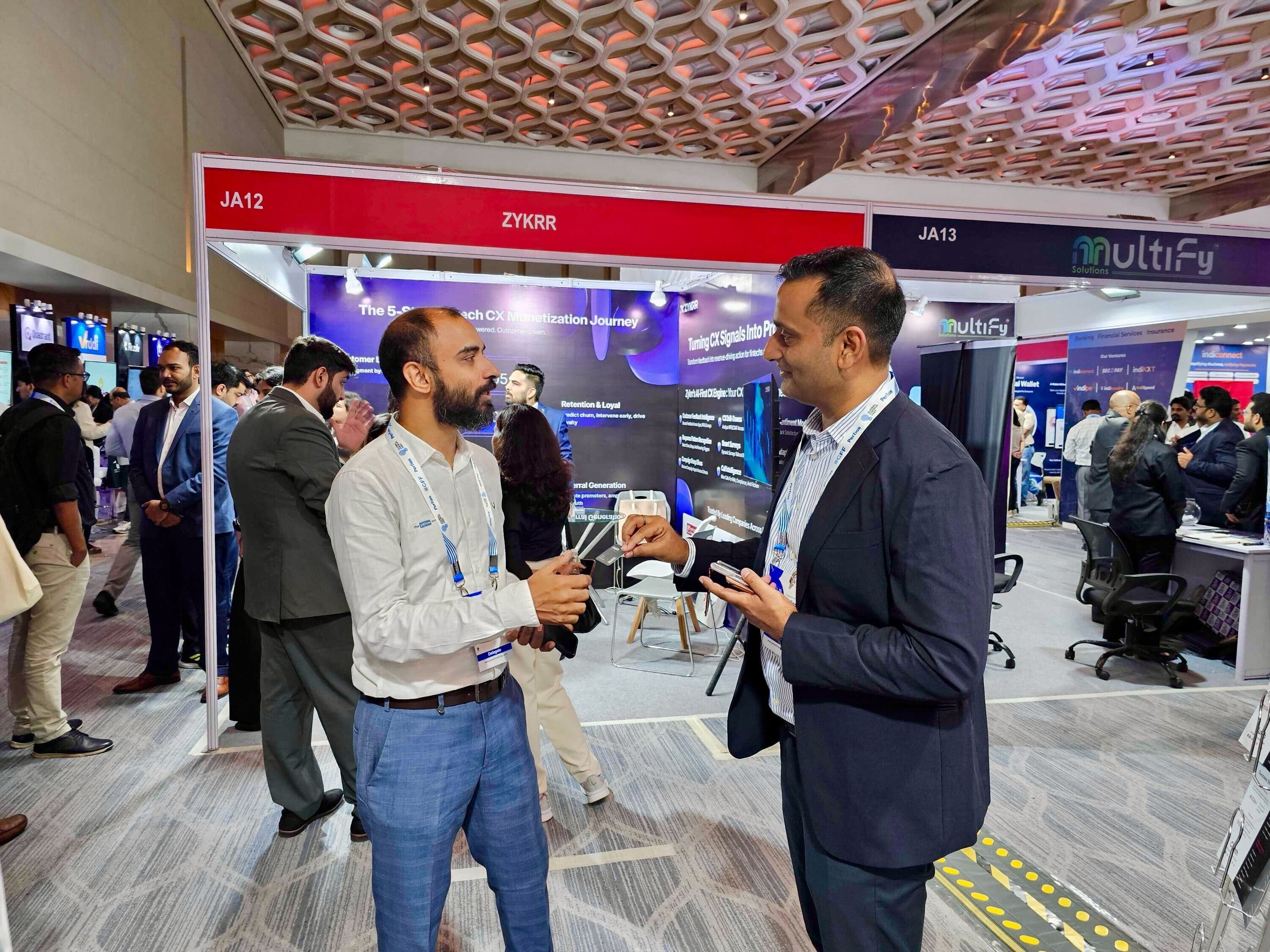 Kunal Kumar, COO of GeekyAnts, collaborated with attendees at Tech Fest 2025 Mumbai, showcasing innovation and partnership.