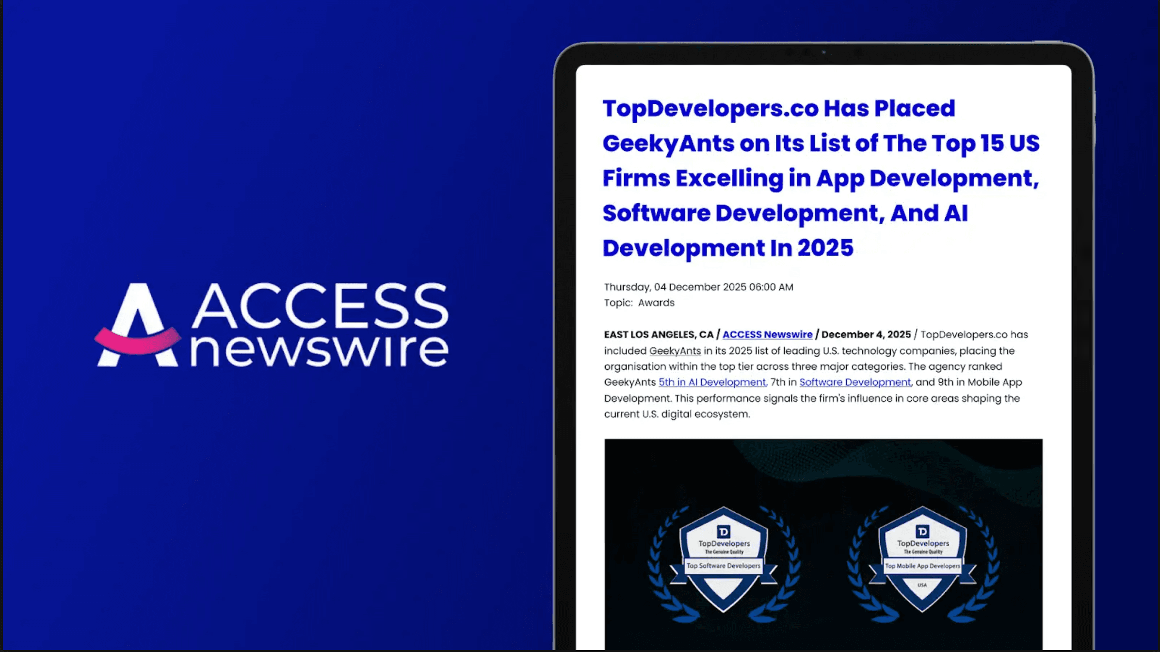 We Break Into the Top 10 for AI and Software Development in the US