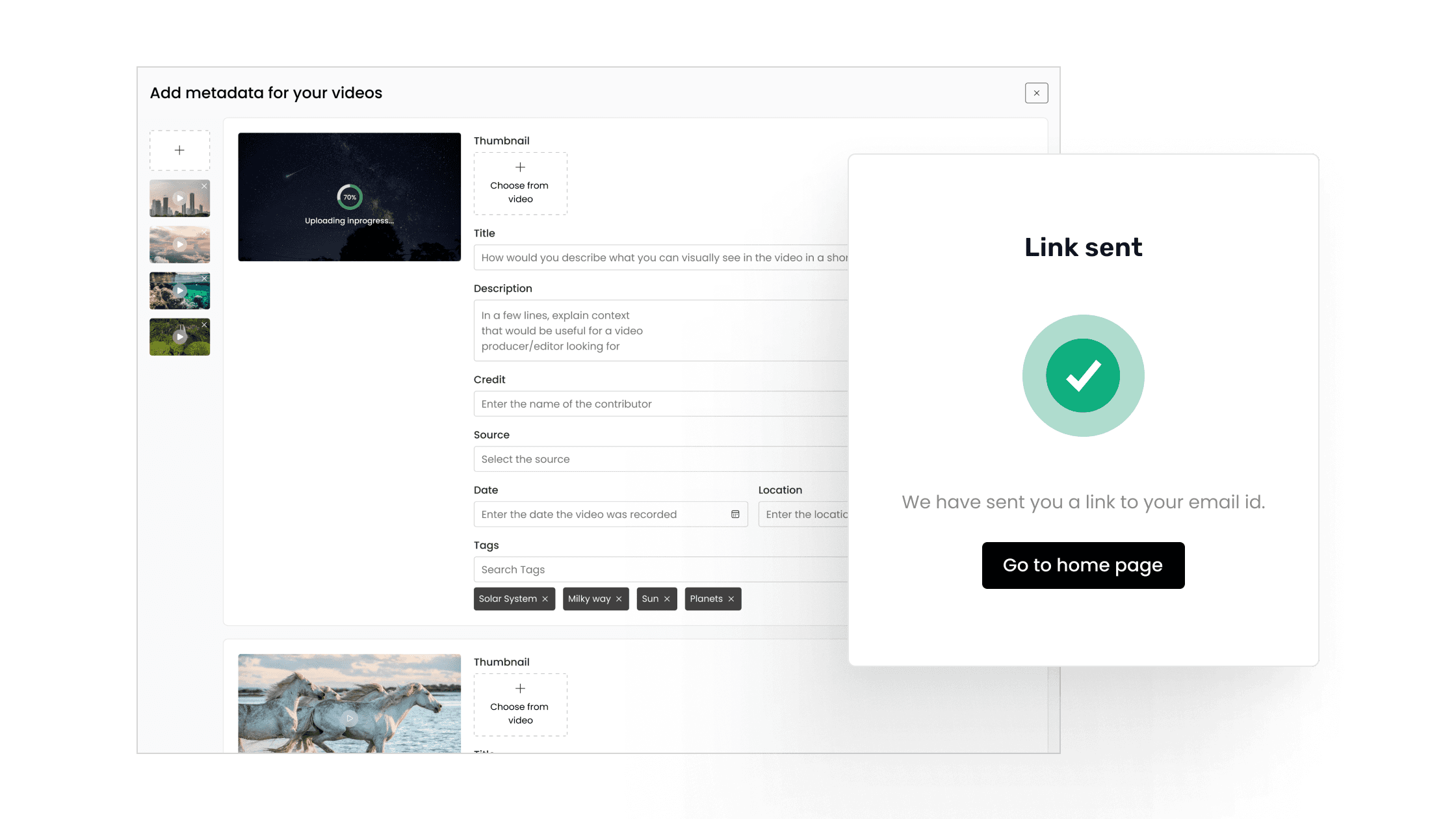Video CDN interface with metadata management and low-latency global video delivery workflow