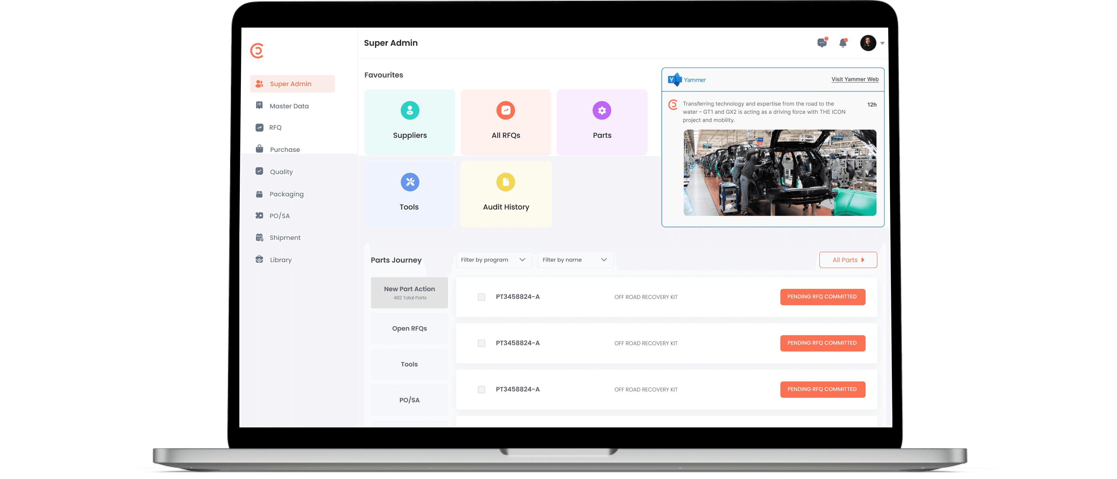 SupplyFlex: Supply Chain Management App that Streamlines Process from Procurement to Delivery