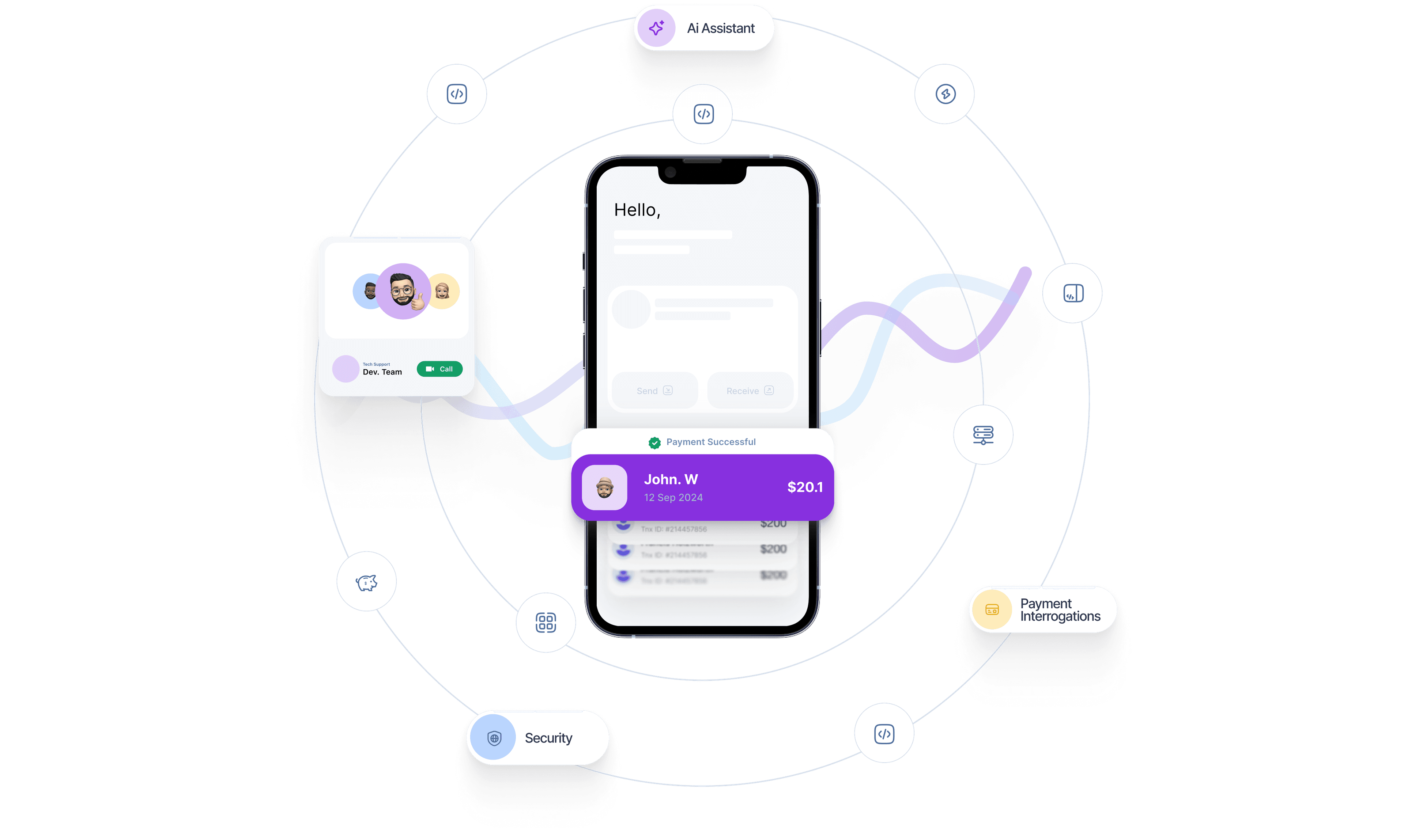 End-to-end fintech app development: Payment processing, security, and more.