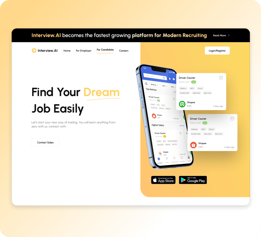 Automated voice-based AI interviewer for HR digital hiring workflows