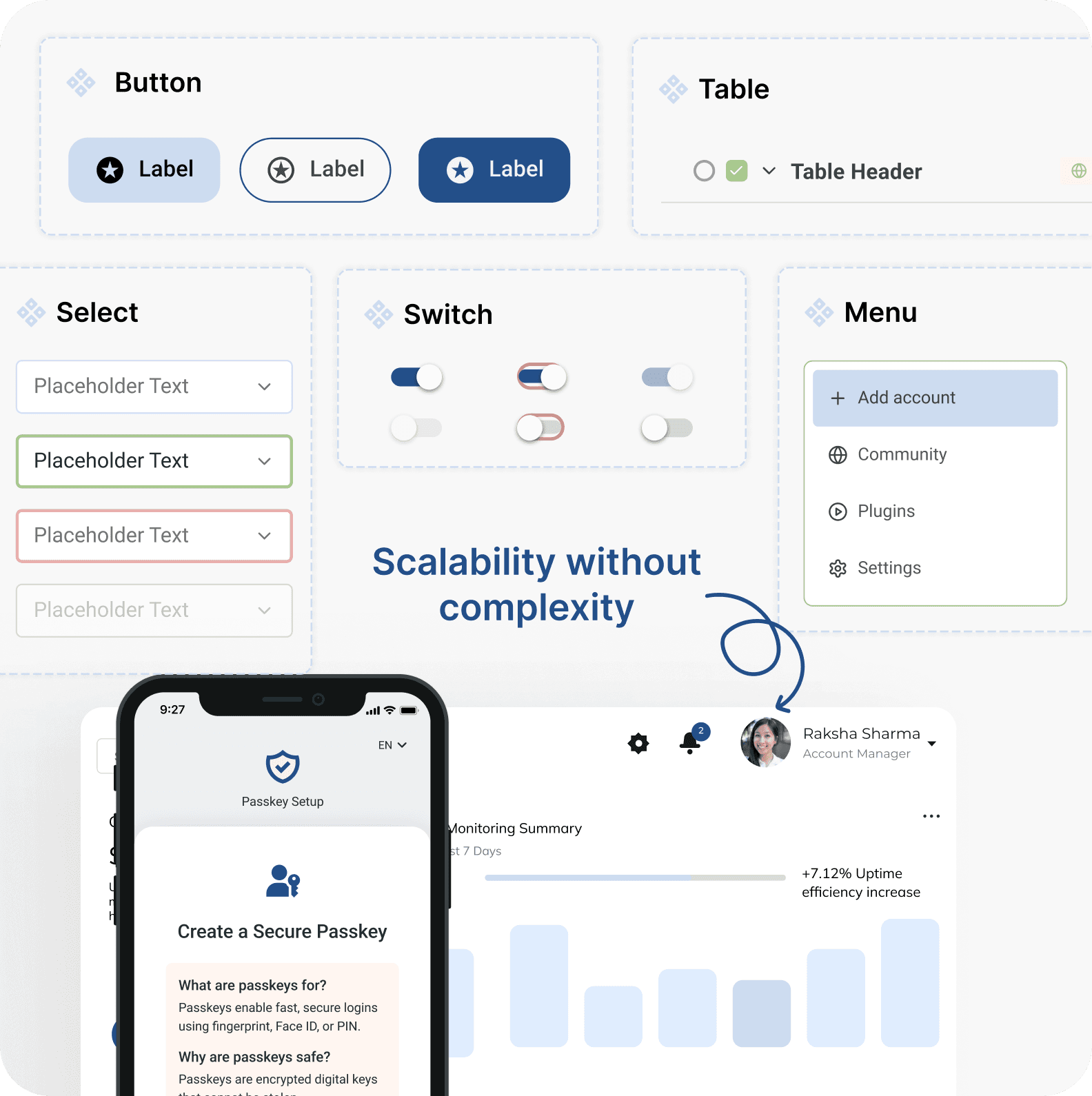 Scalability without complexity