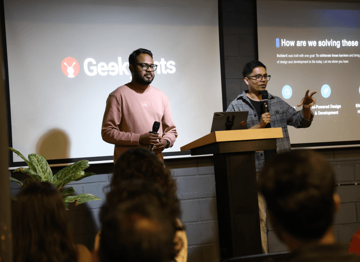 Suraj Ahmed, ADoE, GeekyAnts and Sanket Sahu, CTO, GeekyAnts