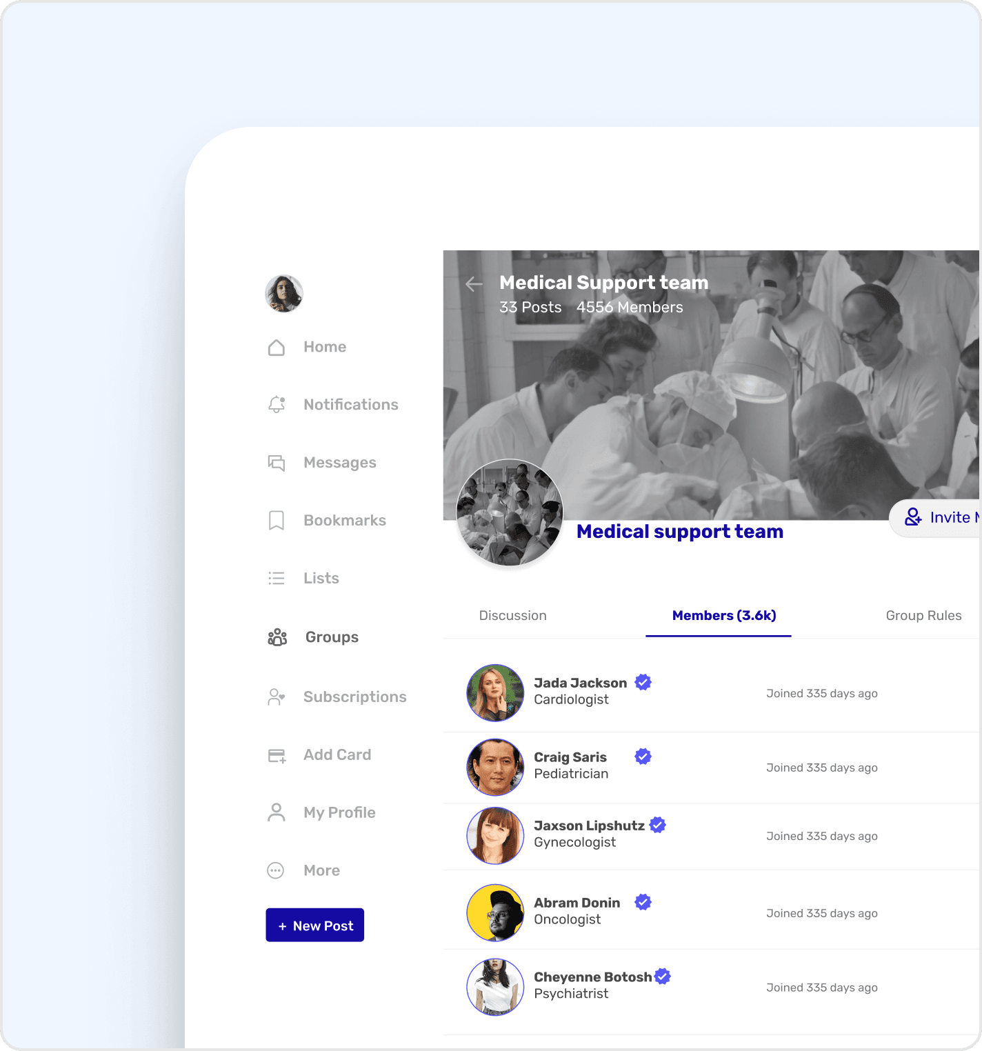 Community Landing Page