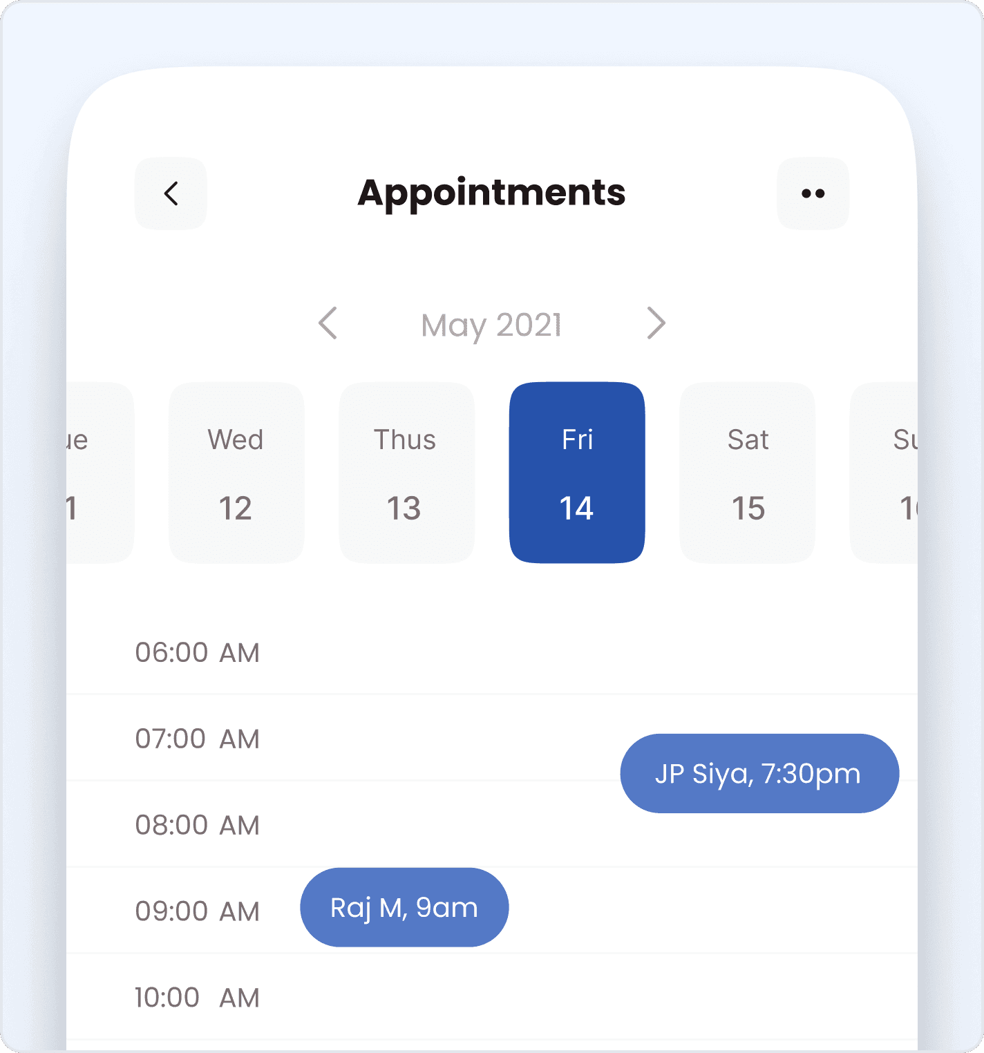 Appointments Dashboard