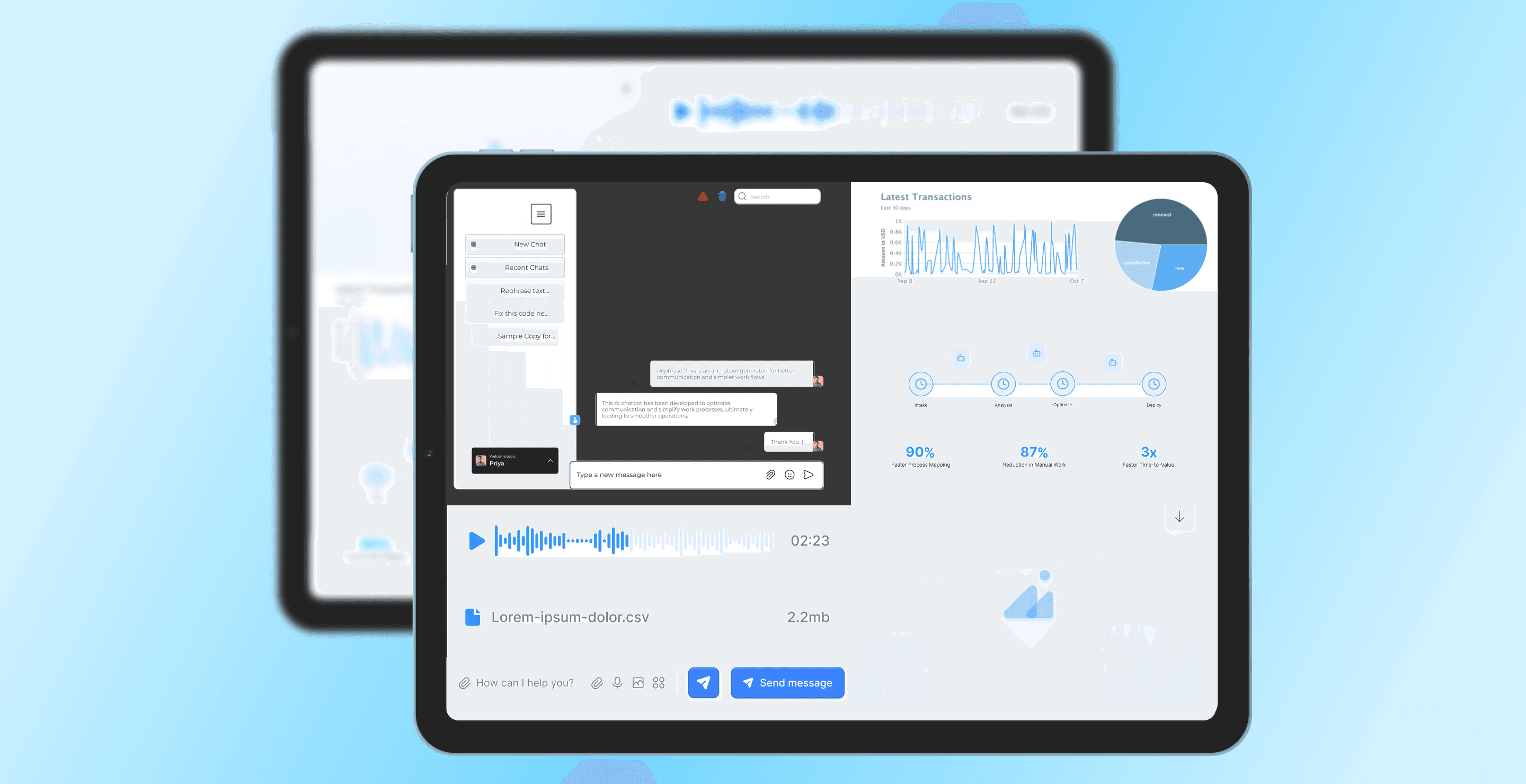 Web app for a Custiv