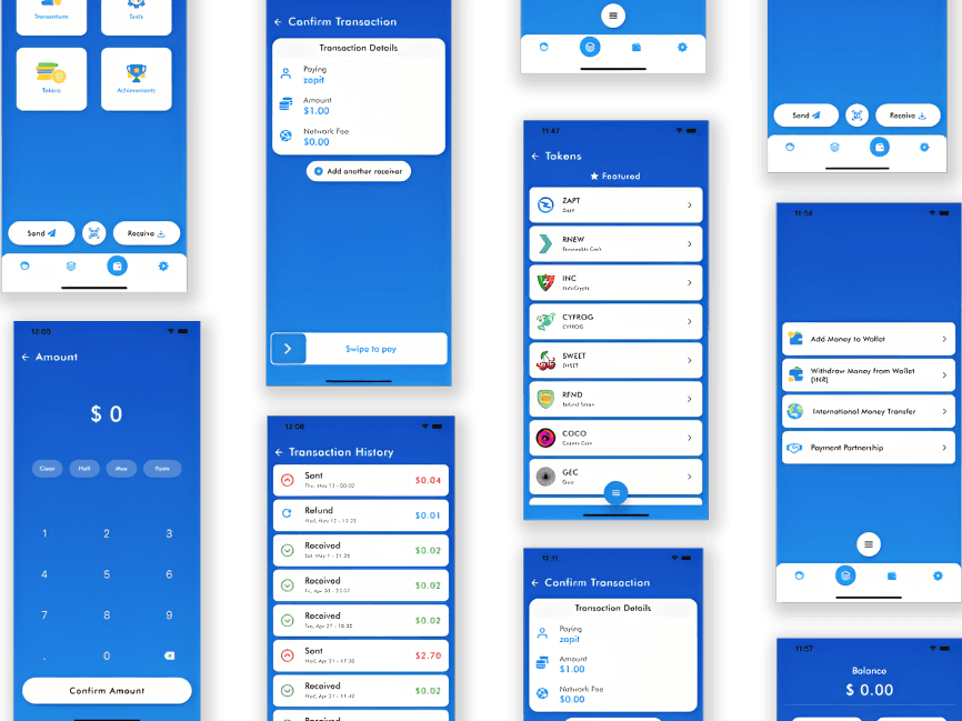 Crypto Payments Wallet App For Zapit- Final Impression