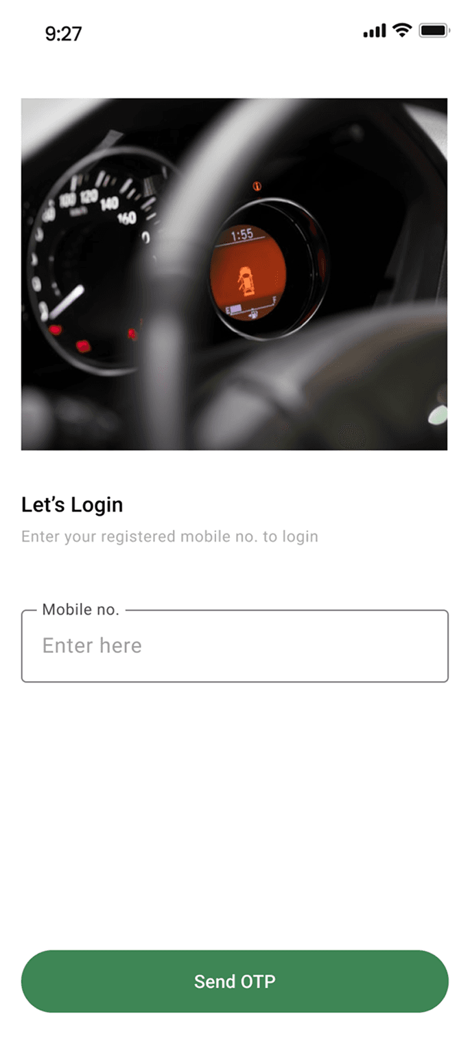 Mobile screens on automobile management