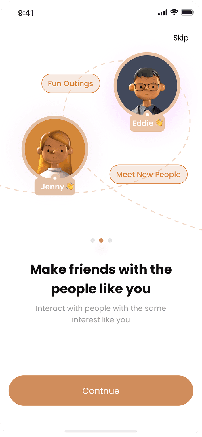 NowMatch Product design screen 1