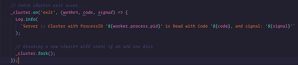 GeekyAnts' Express TypeScript: Cluster