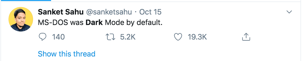 A tweet with multiple re-tweets and likes.