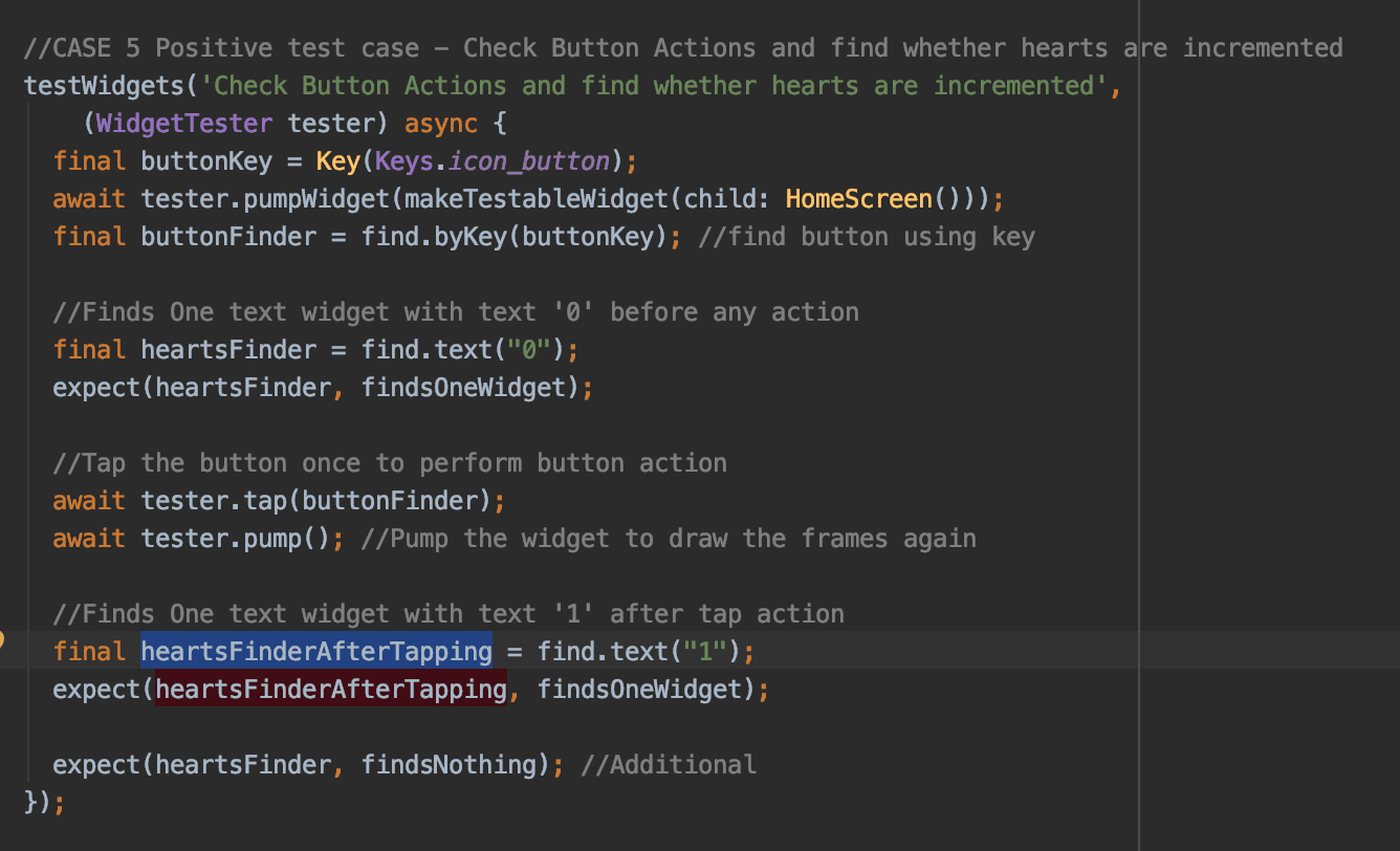 Test Case 4 - Failing for Negative Scenario