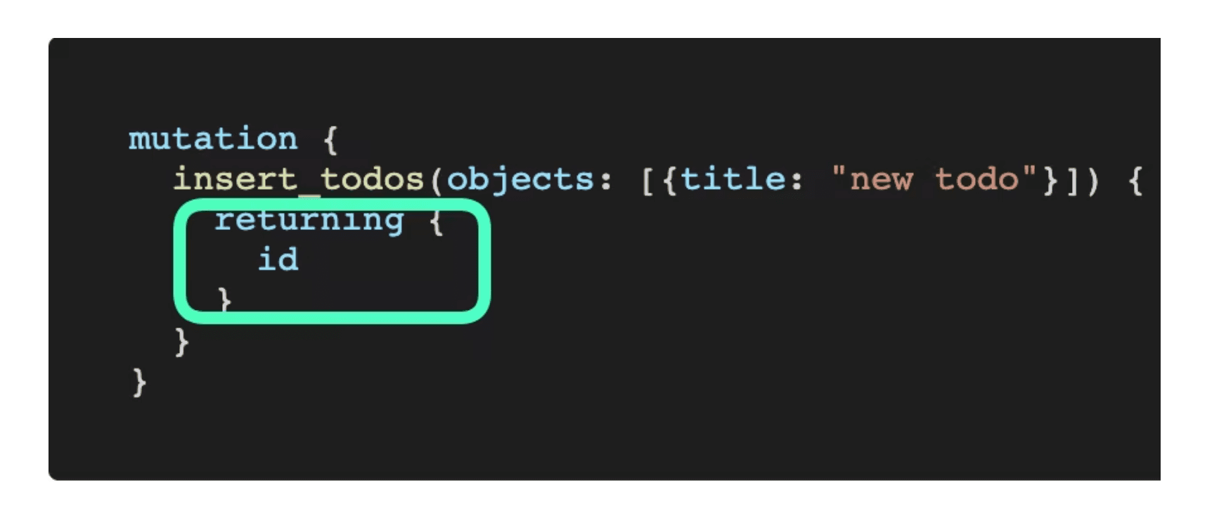 GraphiQL queries mutations