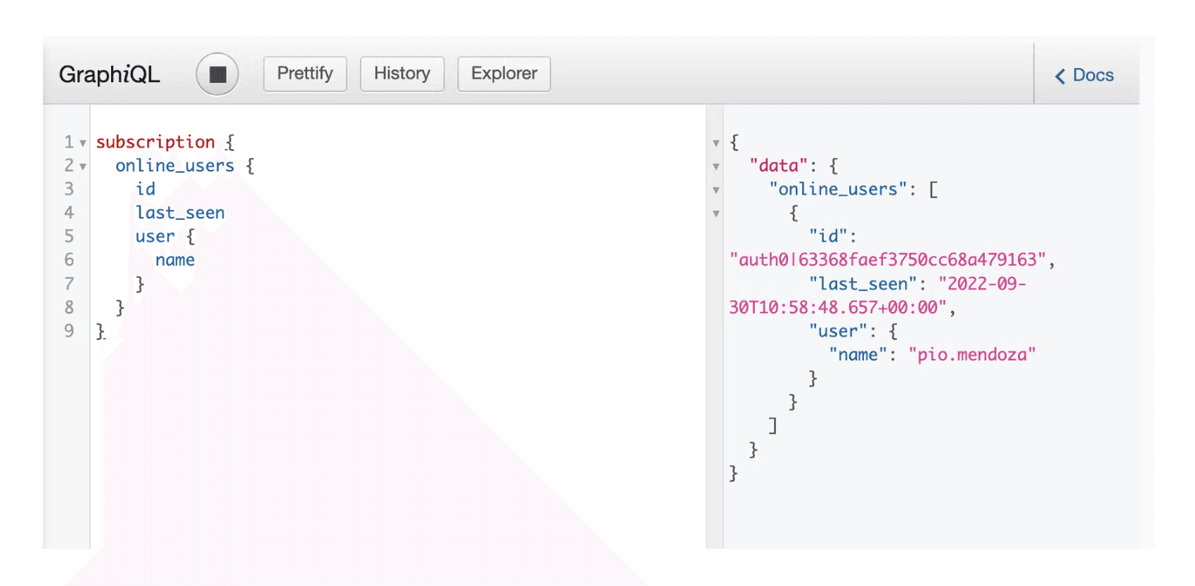 GraphiQL queries example 10