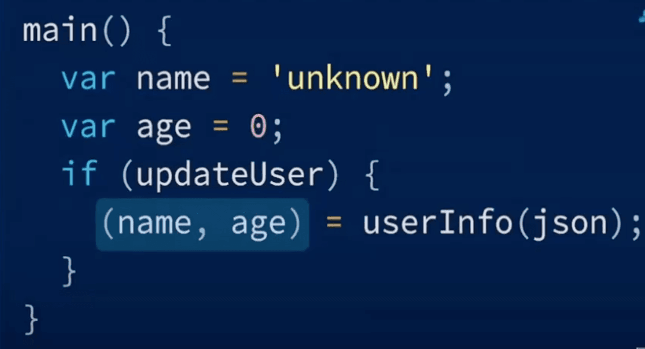 Patterns feature in Dart API- 5