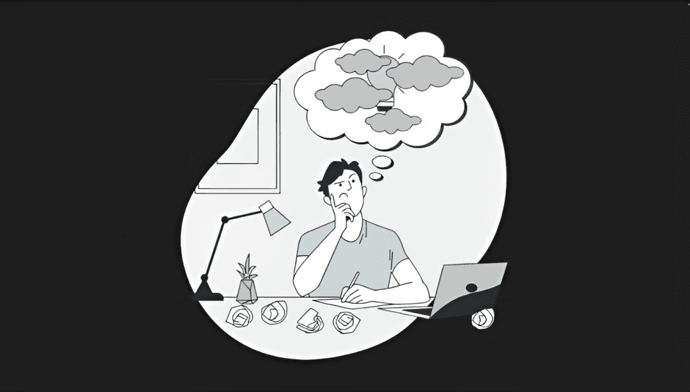 Man thinking of new ideas