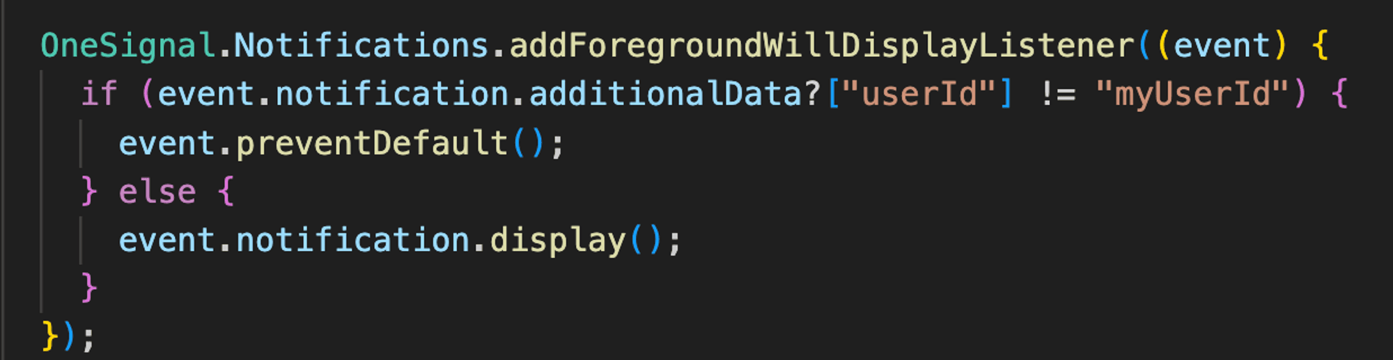 Customizing Notification Display in OneSignal for Flutter