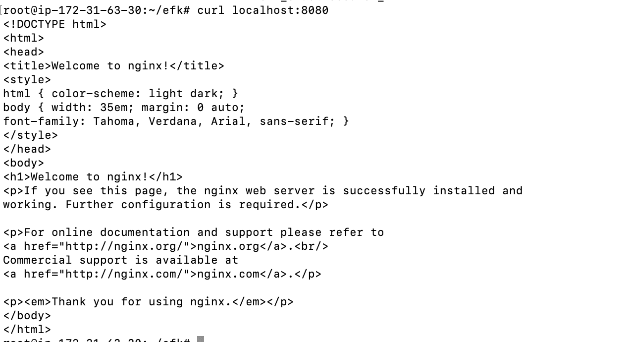 Run a Docker container by utilizing the Fluentd log driver
