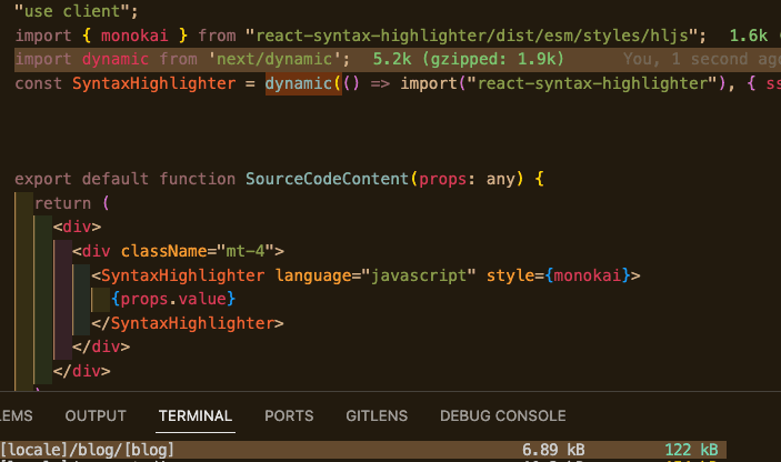 After Implementing Dynamic Import