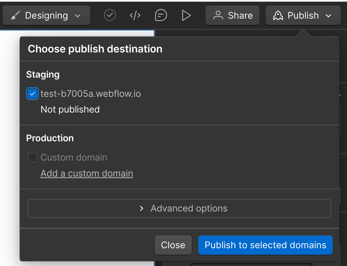 Publish and Analyze