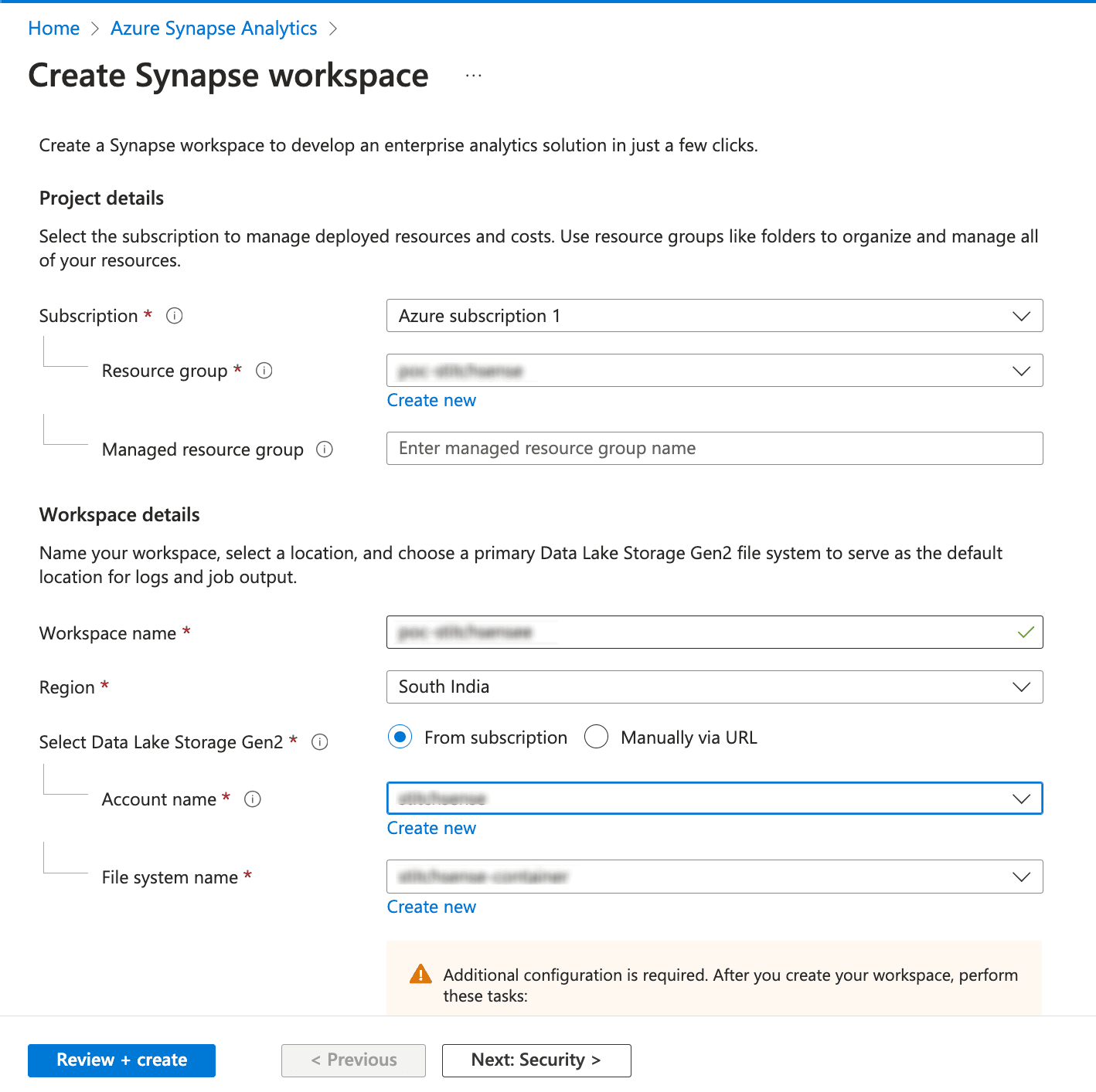 Step-1.2 to Data Processing in Synapse Using ApacheSpark