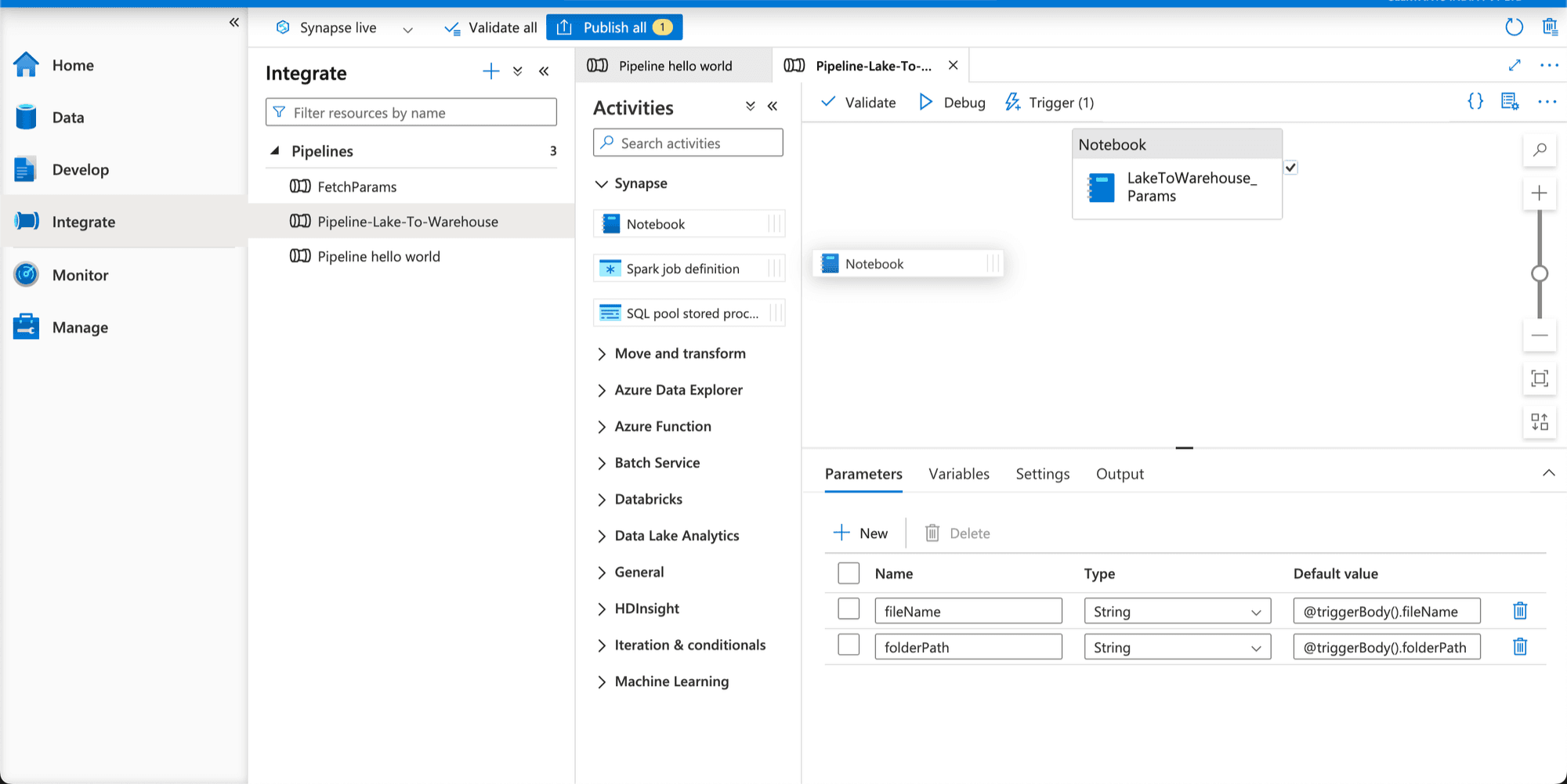 Step-2.1 to Automating Data Processing in Synapse with Event Triggers and Pipelines