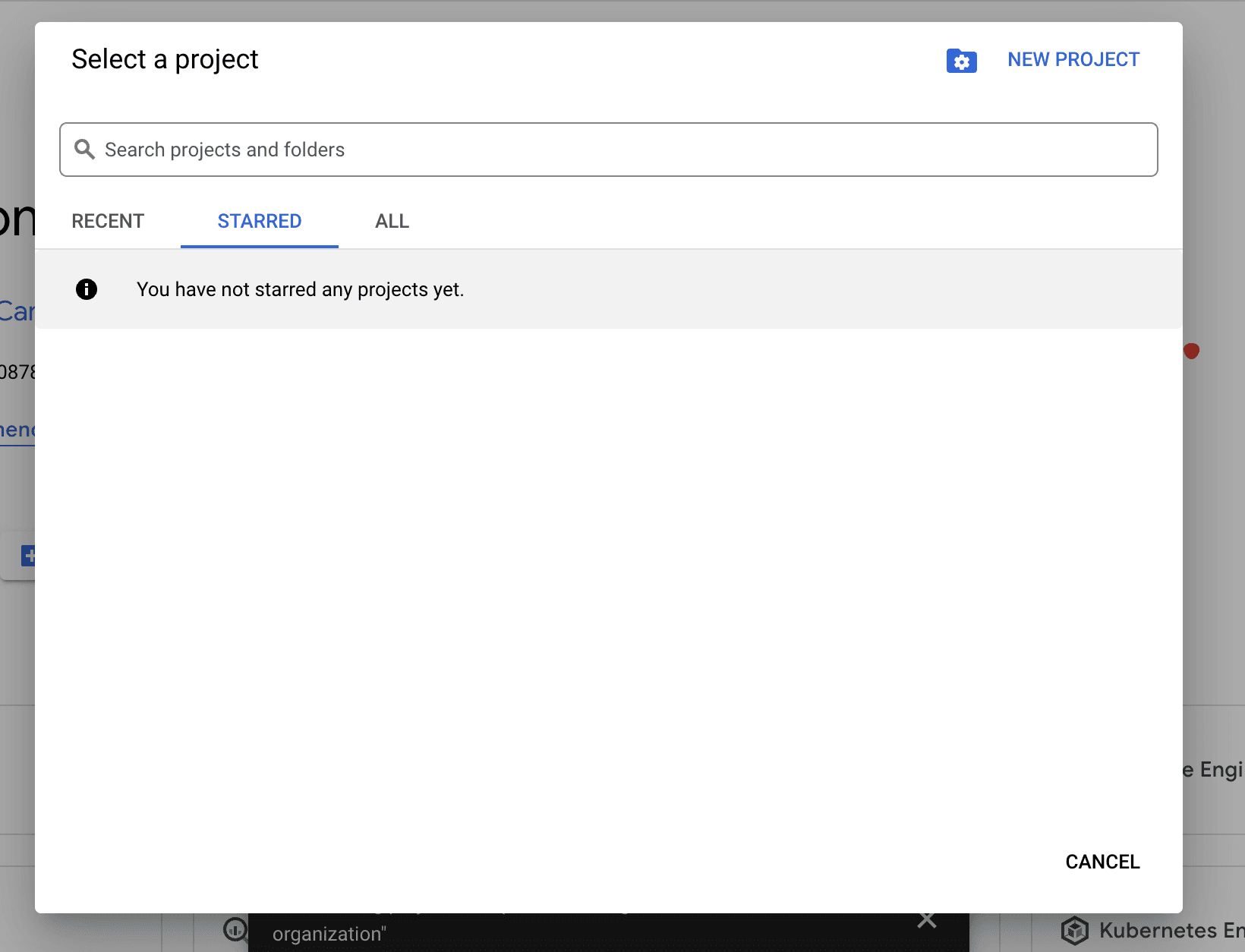 Setting up the google cloud console project