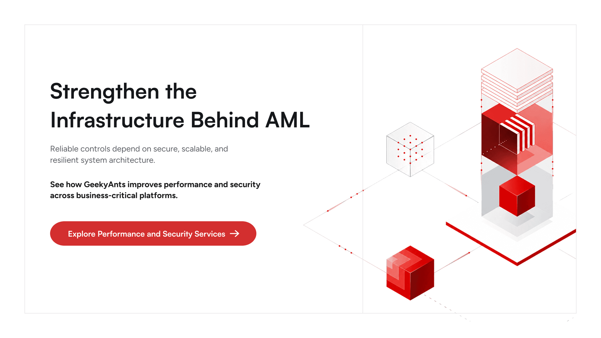 AML platform performance and security services