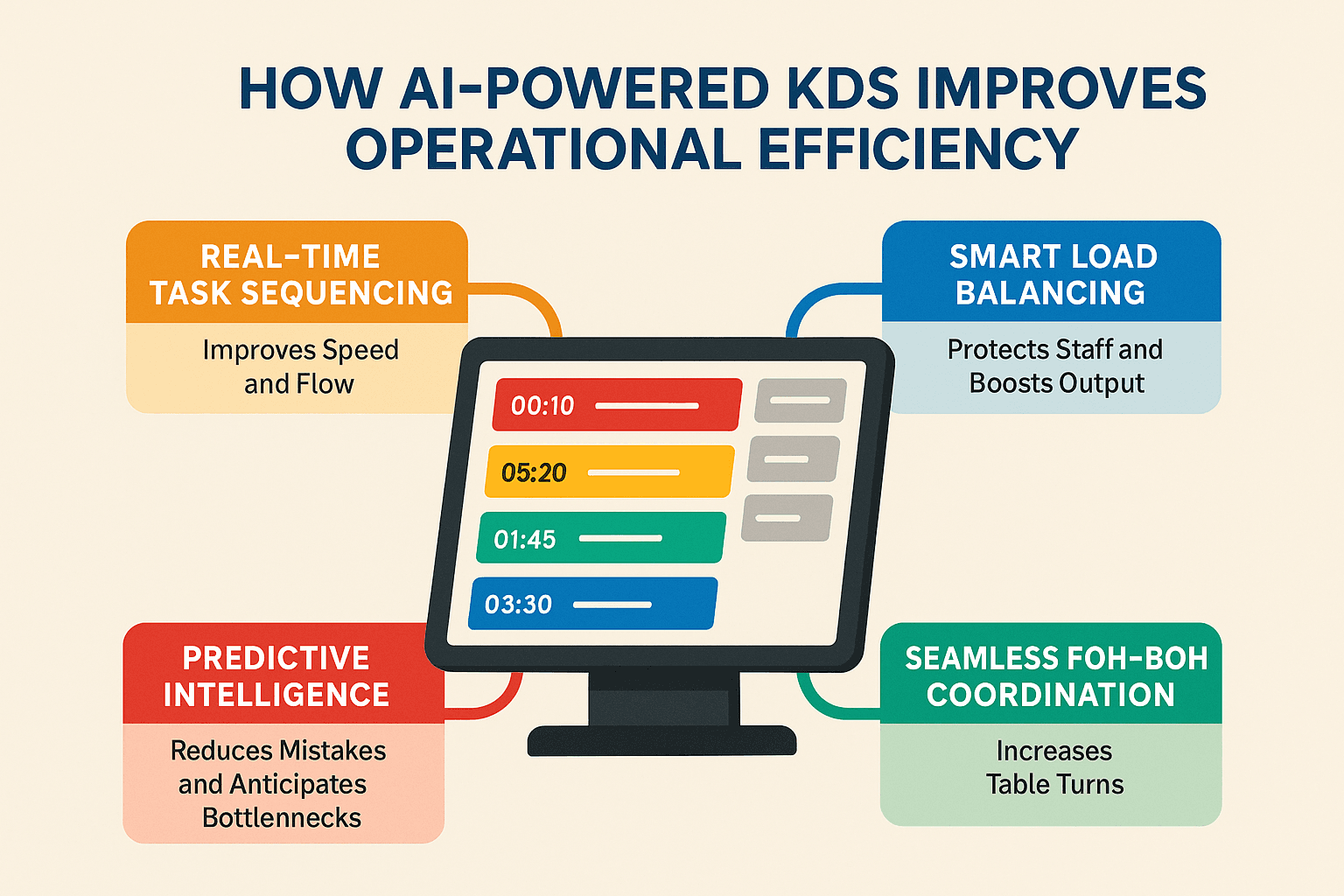 How AI-Powered Kitchen Display System Improves Restaurants Operational Efficiency