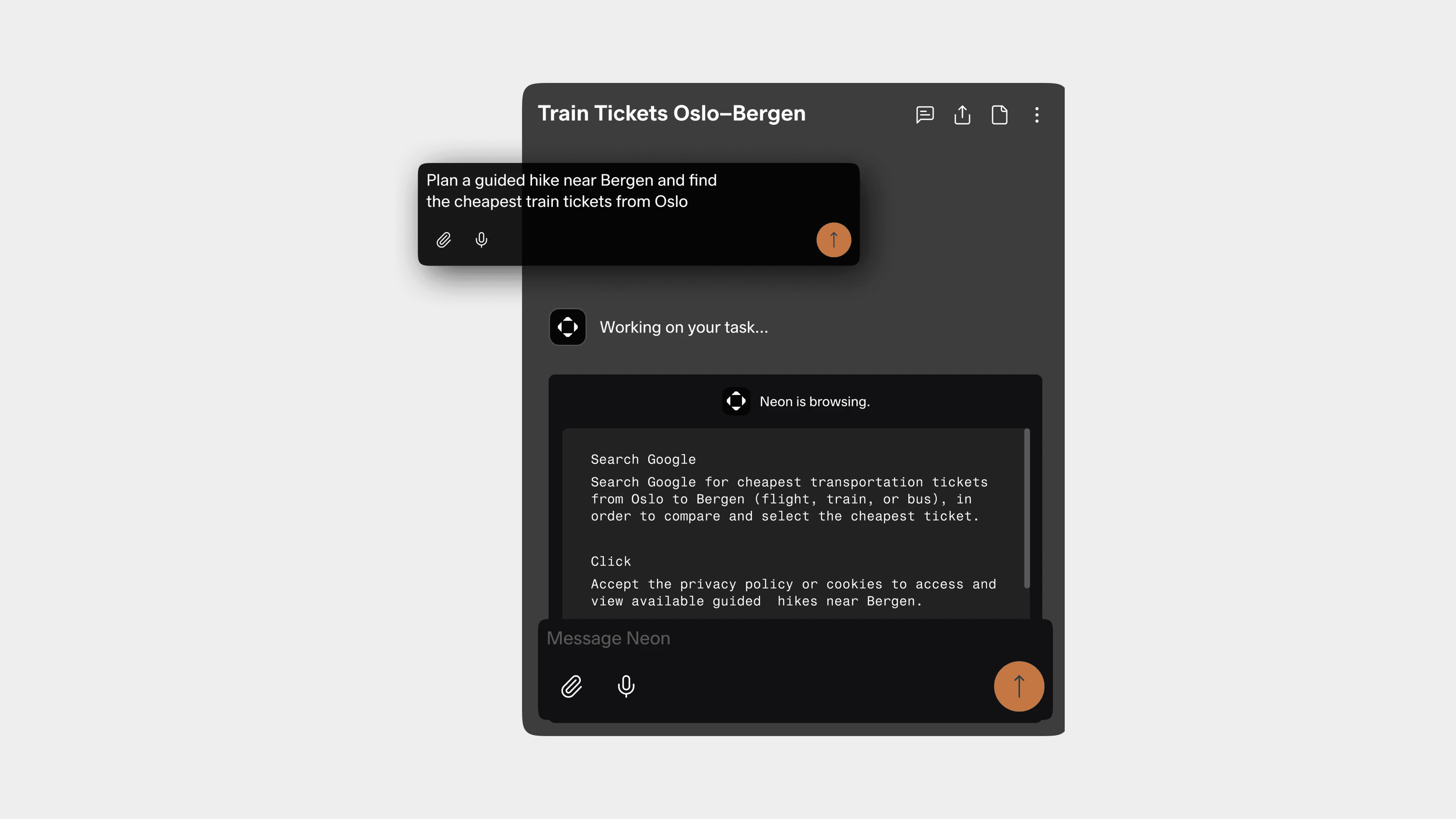 Autonomous Task Execution