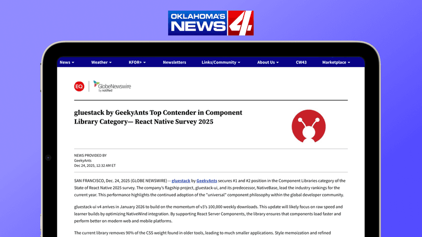 Why Developers are Moving to gluestack UI, via GlobeNewswire