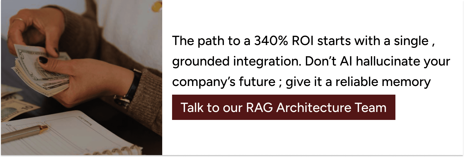 Consult with the Expert RAG Architecture Team.