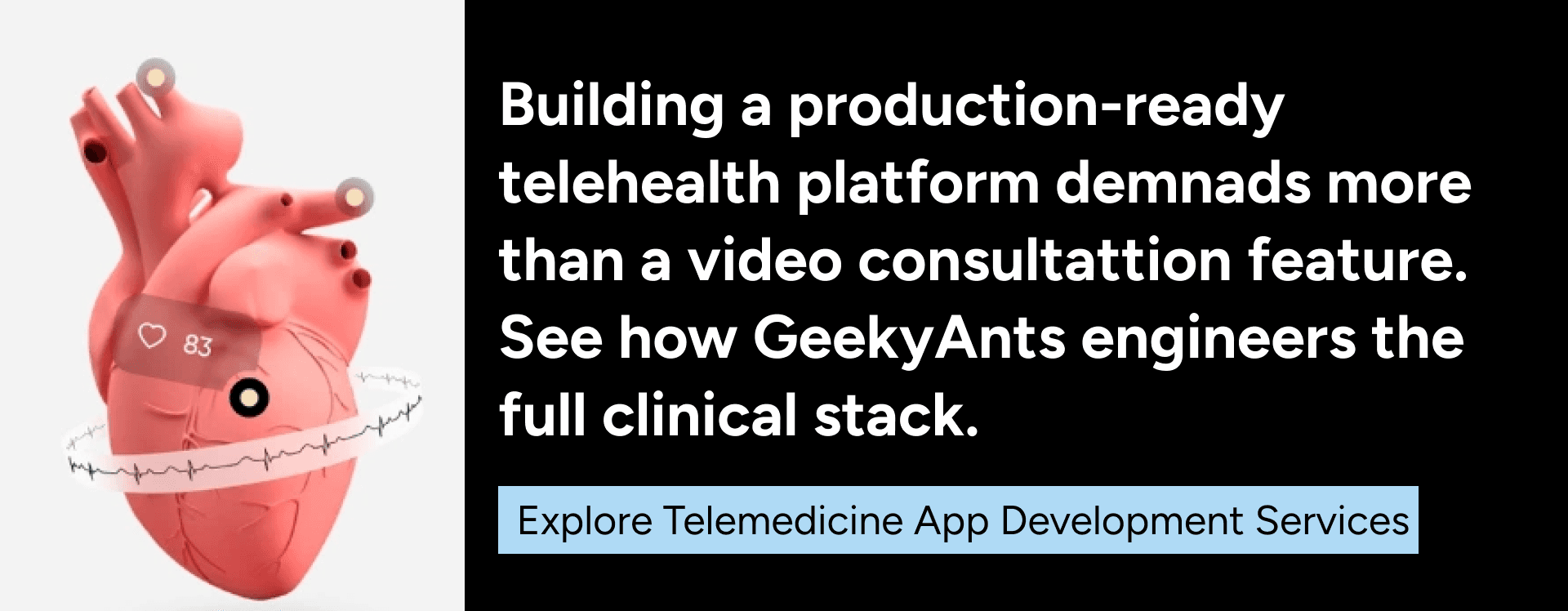 Telemedicine App Development Services for Production-ready AI products