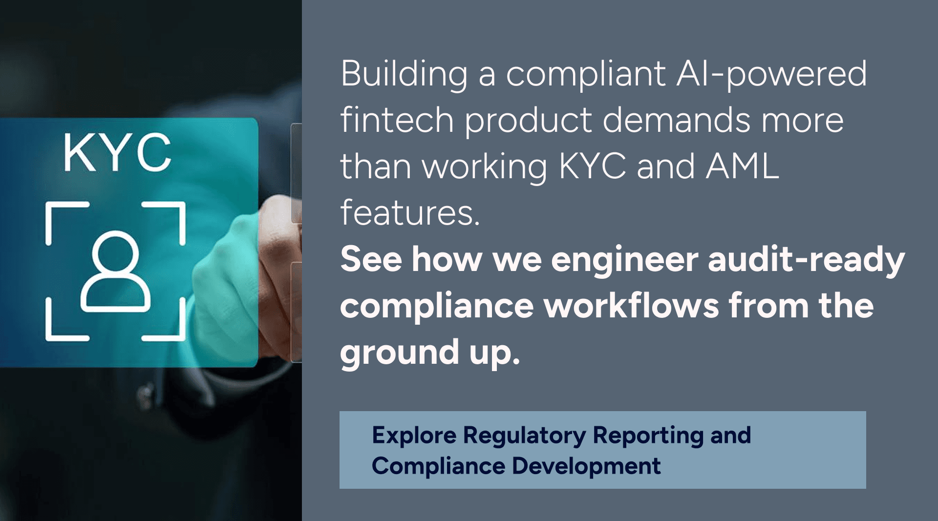 Fintech Regulatory Reporting & Compliance Development with KYC and AML
