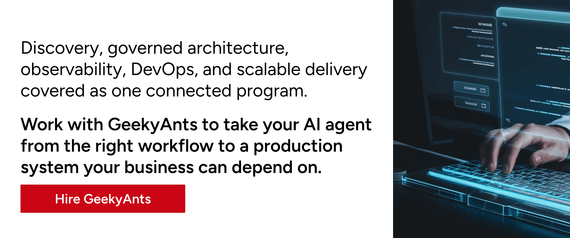 Hire top AI engineers for end-to-end AI agent discovery, governance, and production engineering services.