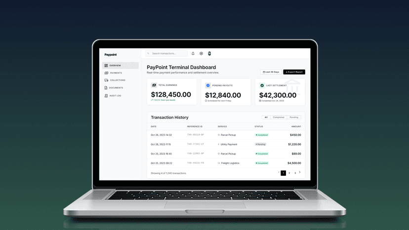Logistics App For PayPoint